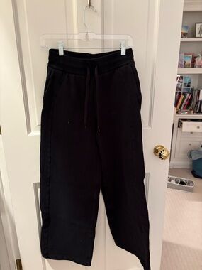 lululemon athletica Black Wide-Leg Drawstring Sweatpants (S-M)